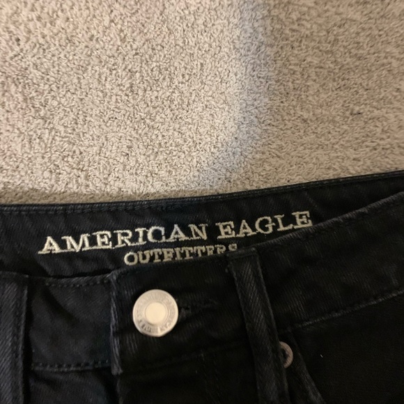 black jean ripped mini skirt 🤍 - Picture 4 of 5